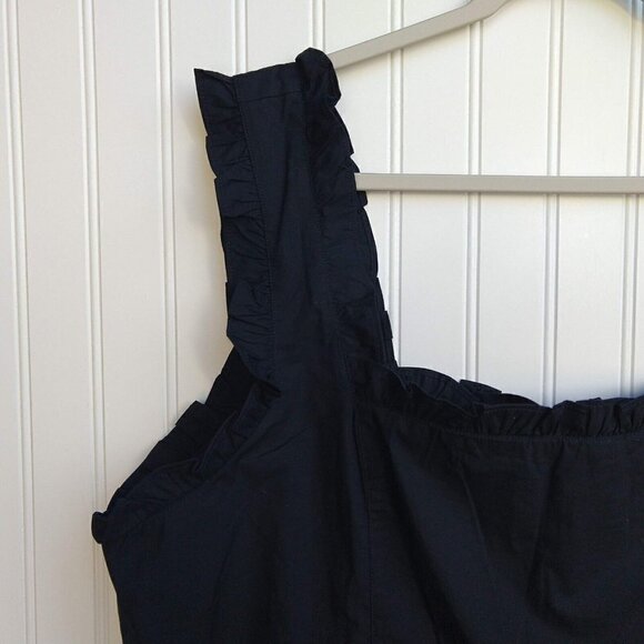 J Crew Ruffle Trim Mini Dress in Stretch Cotton Poplin Plus Size 24 NWT BR445 - Picture 3 of 15